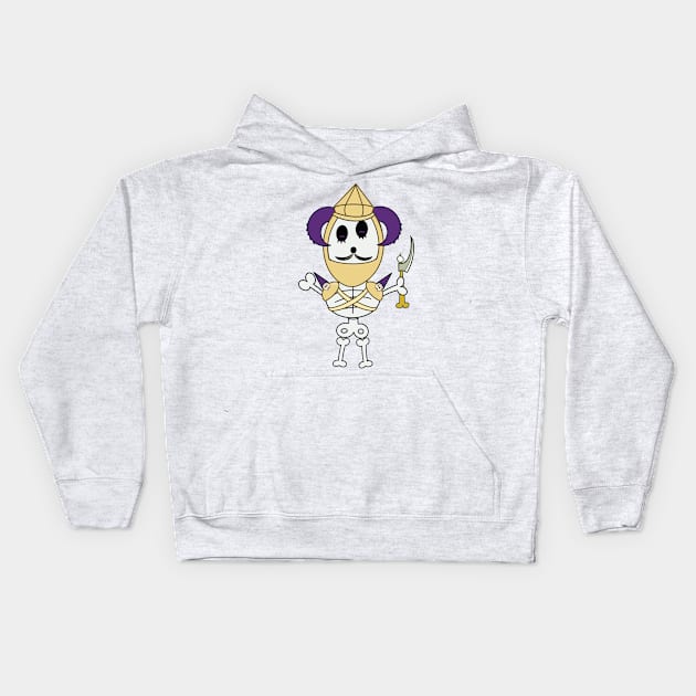 Cute skeletons doodle style Kids Hoodie by Sumet